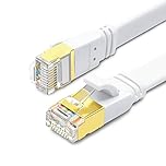 Yauhody Ethernet Cable 2m, Cat 8 Internet Cable Double Shielded Network Cable,40Gbps 2000MHz High Speed Gigabit RJ45 LAN Patch Cable,Compatible for PC, PS5, X-box, Modem,Router,TV(2M,White)
