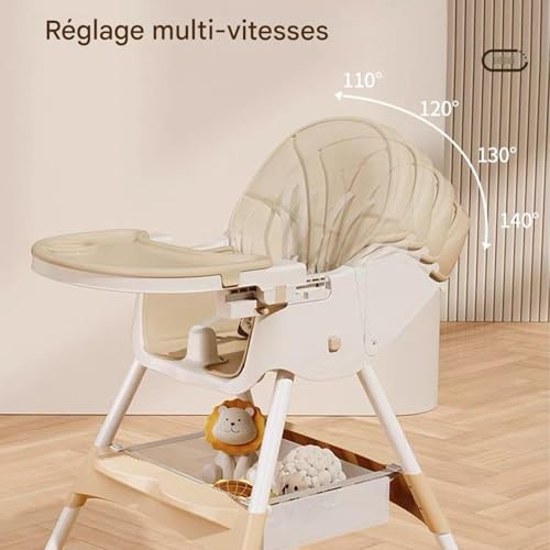 Chaise haute pour bébé siège de repas réglable rehausseur multifonction - 2