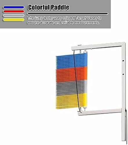 Vertikaler Sprungtrainer mit Reset-Stange, professionelles Springfähigkeitstester, Bodenstehendes Sprunghöhenmessgerät