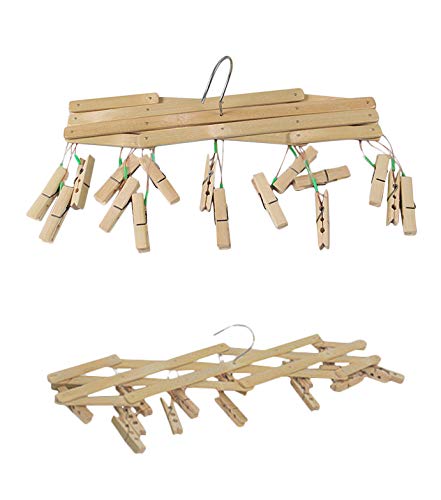 TentHome Mini Wschespinne Holz Wschetrockner Bambus Standtrockner Faltbar  Trockengestell Socken Kleiderbgel Wscheklammern Klein Wschestnder (16  Klammern) : Amazon.de: Kche, Haushalt & Wohnen