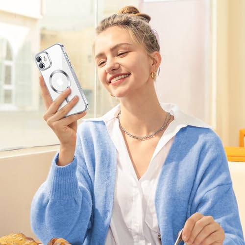 Coque mince iPhone 12 finition argentée Premium avec aimant MagSafe - 6