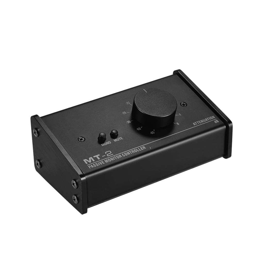 MT-2 Contrôleur de moniteur passif audio avec entrées XLR 3,5 mm Sorties Prend en charge le contrôle d'amortissement Fonction muet Outils