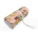 ABAKUHAUS Anatra Roll-up Portapenne Portamatite, Giocattoli per i bambini, Organizzatore di Matita in Tela Resistente e Portatile, 48 Passanti, Multicolore