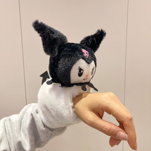 Image of Cute Animal Fur Plush Slap Wristband for Kids -Soft Toy Bracelet, Adjustable Snap Band for Boys & Girls