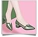 Women's Fashionable Pointed-Toe Comfortable Business Casual Shoes. Thick Heel Design. Suitable for Daily use, Outdoor Activities and Office Work. (Green,8.5)
