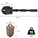 Folding Survival Shovel Multi-Tool, Heavy-Duty Military Entrenching Tool with Pickaxe, Collapsible Spade for Disaster Recovery, Car Emergency, Metal Detecting, Camping, Digging, and Gardening