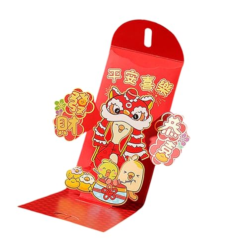 2025年の伝統的な赤みのエンベロープバッグヘビ年手作りのお金のパケット中国の新年のパーティー用品伝統的な文化ギフト封筒