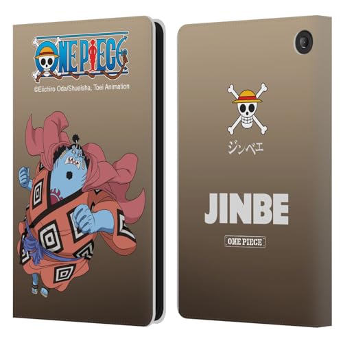 Housse Fire 7 2022 One Piece Jinbe Étui Portefeuille Cuir Tablette