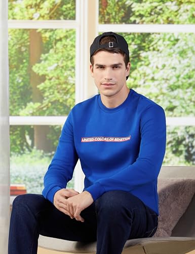 Image of United Colors of Benetton Men's Printed Hooded Neck Regular