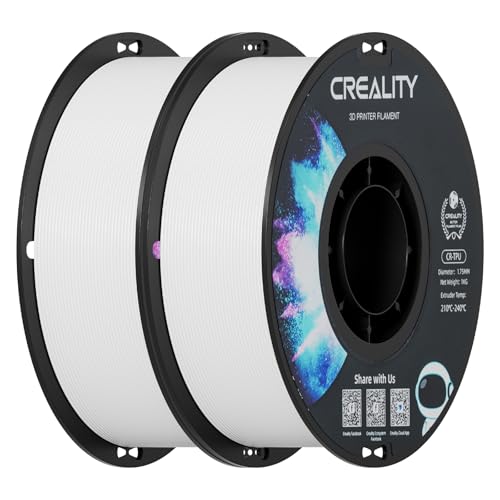 Image of Creality TPU Filament 1.75 2 kg, 95A 3D Printing Filament, High Hardness & Resilience, Soft Adhesive Material, Elastic, 1kg(2.2lbs) Flexible Filament 1.75mm, for 3D Printer
