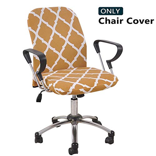 Melaluxe Computer Office Chair Cover - Protective & Stretchable Universal Chair Covers Stretch Rotating Chair Slipcover