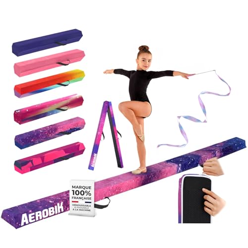 Original Cup Aerobik | Poutre de Gymnastique Pliable Galaxy | Enfants et Adultes | Housse Lavable et Interchangeable avec Zip | Rigide,...