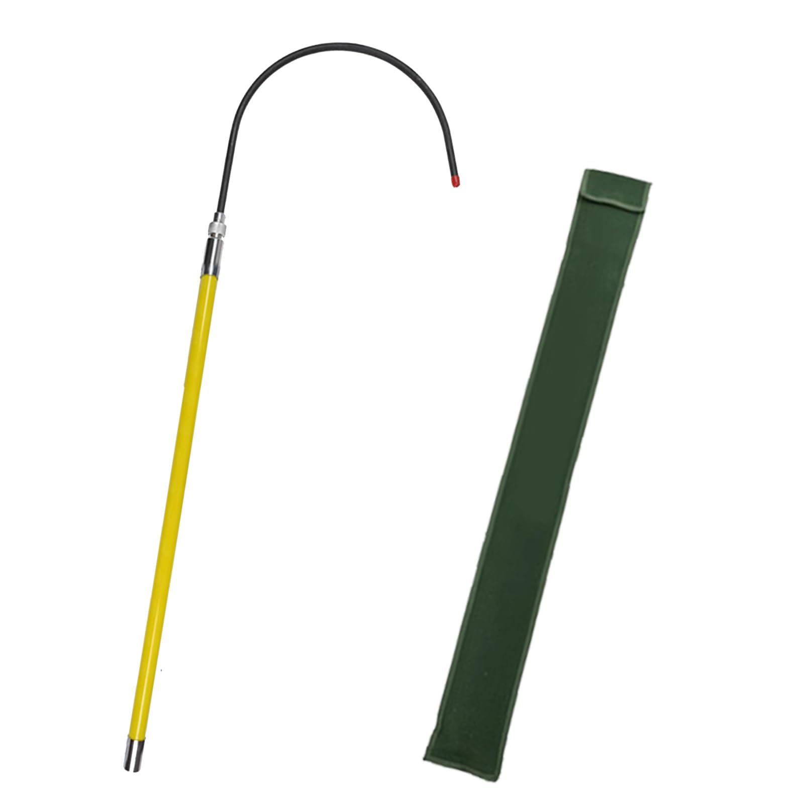 GTHTUHFD High-Voltage Insulated Rescue Hook With Adjustable 1 M/1.5 M/2 M/3 M Epoxy Pole, Non-Slip Handle And Storage Bag For Substations And Construction Sites,Yeelow-6.6ft/78.7inch/2m