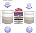 Nonazippy laundry hamper 18x18x20, 80L – large basket for blankets, toy basket,Cotton Rope Blanket Basket Living Room, Baby Laundry hamper for Blanket, Nursery, –stuffed animal storage(Triple grey)
