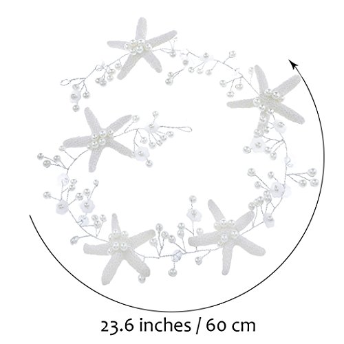 Simsly Decorazione per capelli da sposa con stelle...