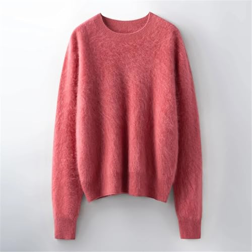 Women’s Soft Knit Sweater – Cashmere Blend, O-Neck Pullover, Twisted Texture Warm Winter Bottoming Top4