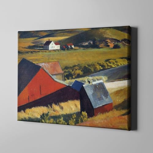 Toile Edward Hopper Cobb's Barns Extra Large - Impression Galerie - 2