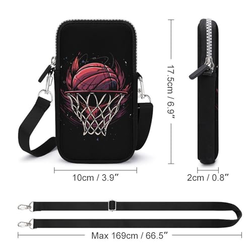 Basketball Cell Phone Purse Small Crossbody Bags Travel Pouch Shoulder Bag Work Running Hiking2