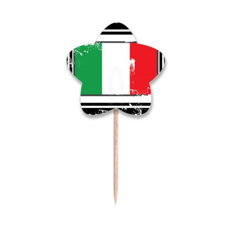 Piques à cupcakes drapeau italien pour partager la convivialité d'un repas de famille
