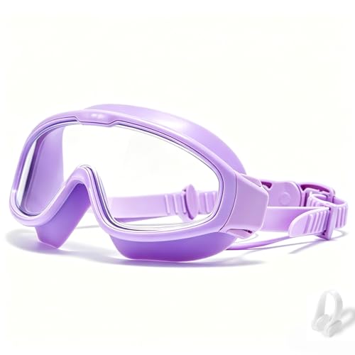 Image of Swim Goggles for Kids 6-12, Wide View Anti-Fog UV Protection No Leaking,Boys Girls Youth Swimming Goggles