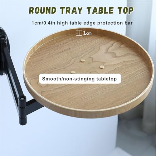 Plateau rabattable mural et table basse flottante multifonction - 6