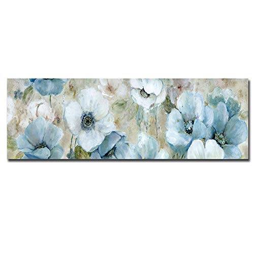 Chambre décor photos fleurs toile 50x150cm pour habiller un grand mur vide sans cadre