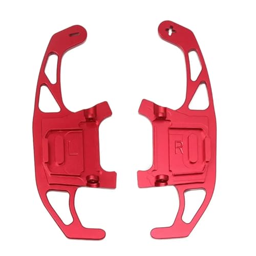 Compatible With VW For Tiguan For Rline 2019 対応 アルミ製 ステアリングホイール シフター パドルエクステンション 1ペア インテリアスタイリングアクセサリー(Black)