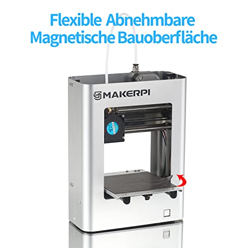 MakerPi 3D Drucker Mini Klein Tragbar Für Kinder,Ein Knopfdruck,24V Sicheres Ladegerät,Automatische Nivellierung,Biegbare Plattform,TF Kartendruck,48W Stromverbrauch,Bauraum 100X100X100mm - Image 6