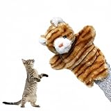 ZVLINMVAM Cat Sumo Wrestler Puppet Hand Glove with Arm Shield, Mini Hands for Cats