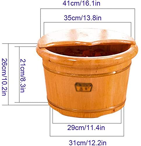 Spa de pies de madera natural con masaje y tapa miniatura 4