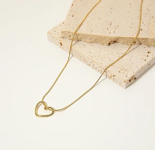 Image of Necklace Set For Women Stylish | Anti Tarnish Waterproof Stainless Steel Chain Pendant Necklaces Jewelry for Love | Gold Plated Jewellery Accessories for Woman & Girls | Birthday Gift for Wife & Girlfriend