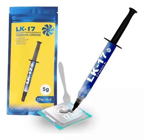 Pasta Térmica de Alto Desempenho Alta Condutividade Performance, LK-17 5g, 17W/m.k, com Seringa e Espátula
