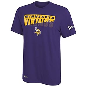 New Era NFL Men’s Scoreboard Dri-Tek Short Sleeve Tee, Minnesota Vikings Large