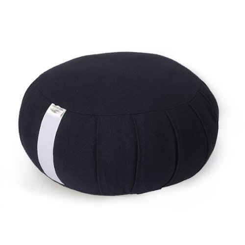 Tierra Zen Kapok ME001F meditación Cojín Negro Ronda de algodón 20 