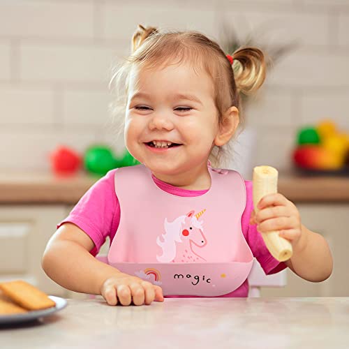 Vicloon Bavaglini Silicone, 2 Pezzi 3D