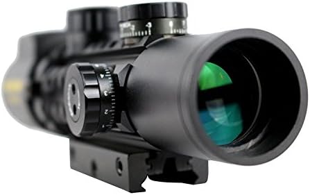 HUNT-DOWN Black Matte 2-6x28TEB R/G Range Finder Compact Hunting Rifle Scope