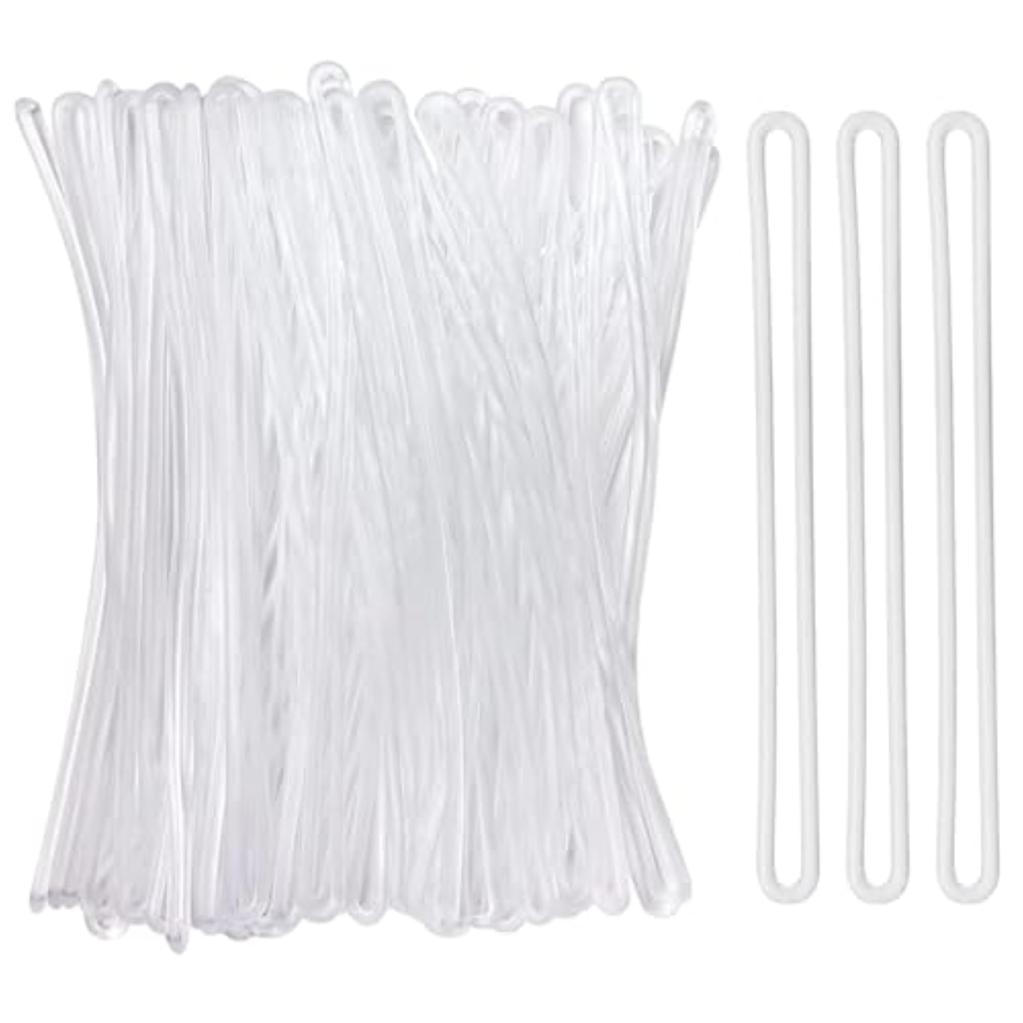 Pack of 500 Silicone Luggage Tag Loops, Heavy Duty