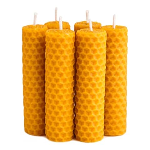 Velas de Miel Rituales - Cera de Abeja 100% Pura - Pack 6 Unidades Cover