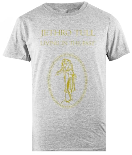 Jethro Tull Living In The Past Camiseta Gris para Hombre Camiseta Masculina Regular