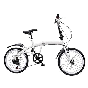 Vouwfiets voor volwassenen, 20 inch dubbele V-rem, 7 versnellingen, vouwfiets met in hoogte verstelbaar Quick-Fold…