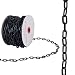 Goplus Plastic Chain Safety Barrier 125 FT Plastic Barrier Chain UV Protected Weatherproof for Crowd Control Industrial Purposes Decoration Queue Line(Black)