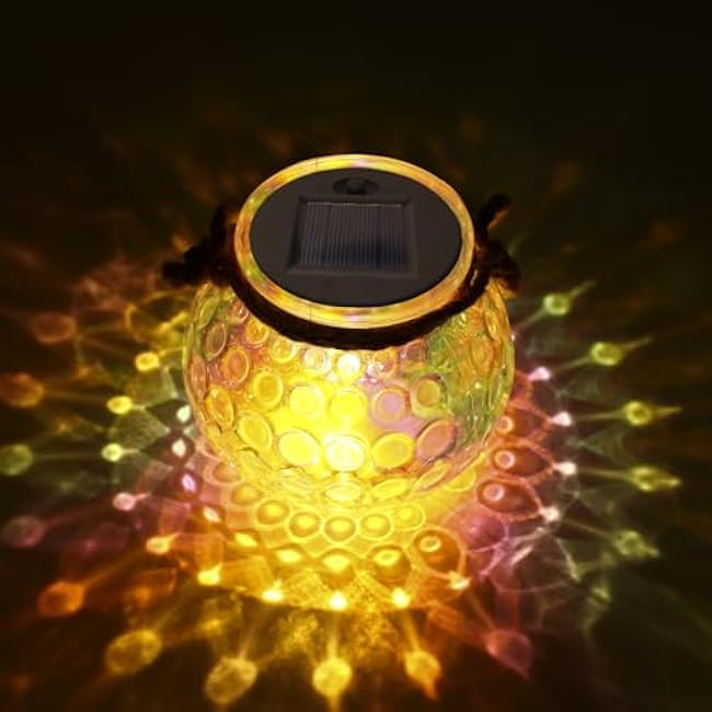 Solar Lights Replacement Top 4 Pack - 2.76 Inches Outdoor Replacement Solar Light Parts, LED Solar Lantern Light Lids, Waterproof Solar Lights Replacement Top Kit for Outdoor DIY Hanging Lanterns