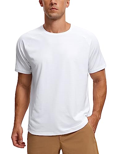 Catálogo de Ropa de Balonmano favoritos de las personas. 40 CRZ YOGA Camisetas de Manga Corta Deportivas Ligeras para Hombre Que Absorben la Humedad para Correr y Gimnasio Blanco Mediano