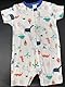 HBECCE 3 Pack Kurzarm Baby Jungen Strampler, Sommer-Einteiler aus Baumwolle mit Reißverschluss vorne, Cartoon Baby Onesies fußloser Schlafanzug Babykleidung für 0–24 Monate (Style 1, 12-18M/80cm)