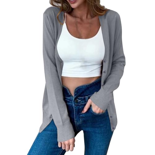 Cardigan Sweaters for Women Trendy Button Up Lightweight Cotton Sweater Dressy Casual Open Front Cardigans