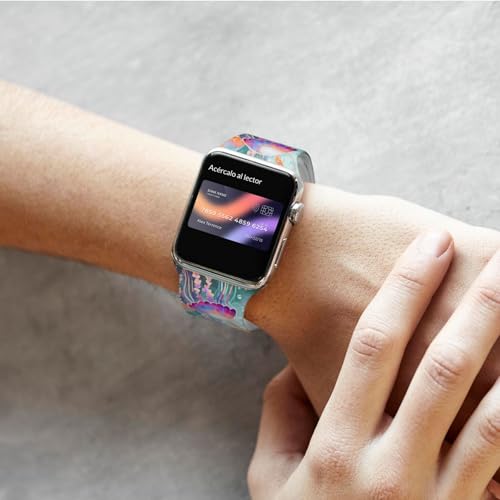 Correa deportiva para iWatch 38-44mm silicona ajustable miniatura 5