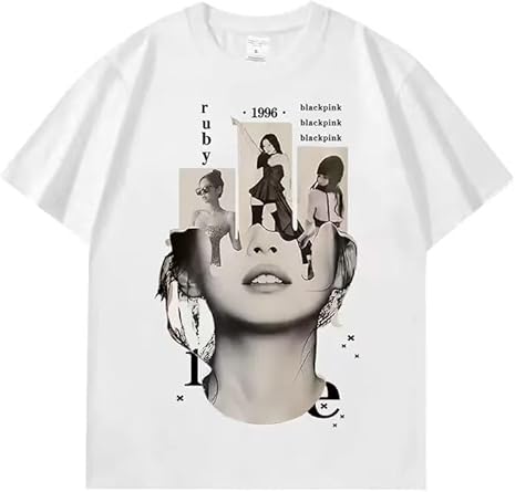 Amazon | [MIERYIER] Blackpink Jennie Kimメンズ半袖Tシャツ