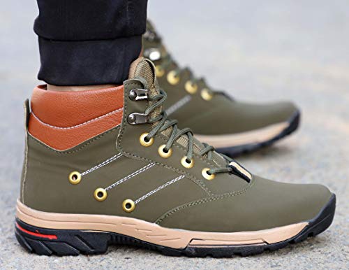 Image of AADI Men's Synthetic Leather Outdoor Shoes, Casual Boots