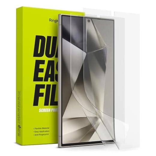 Película Protetora Cerâmica Premium Ringke Dual Easy Film Fácil Aplicação Compatível Com Galaxy S24 Ultra (6.8 Pol)
