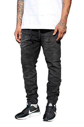 AIRNINE Men's Basic Slim Fit Drop Crotch Jogger Pants S-5XL